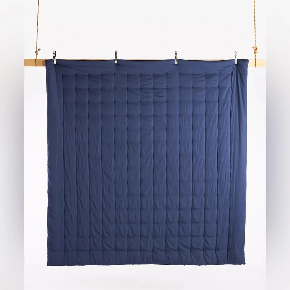 NWT Anthropologie Odette Quilt FULL Velvet Bedding Peacock Floral Blue